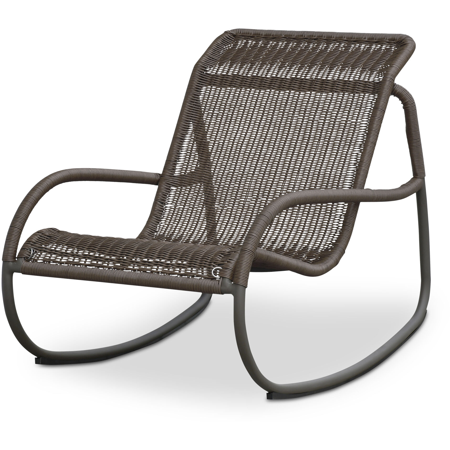 Lyra Brown Outdoor Rocking Chair, King
